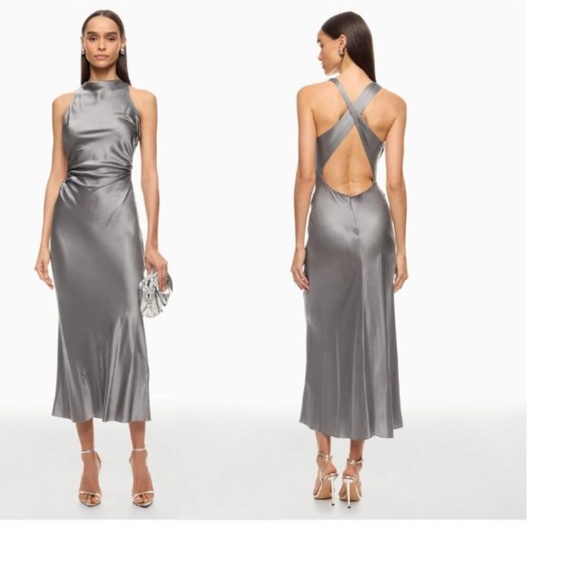 Reformation Dresses & Skirts - Reformation - Grey - Casette Silk Dress - 0
